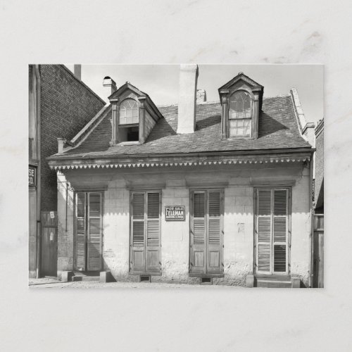 Old French Quarter House Postcard