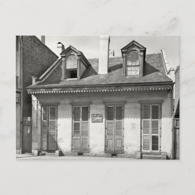 Old French Quarter House Postcard (Front)