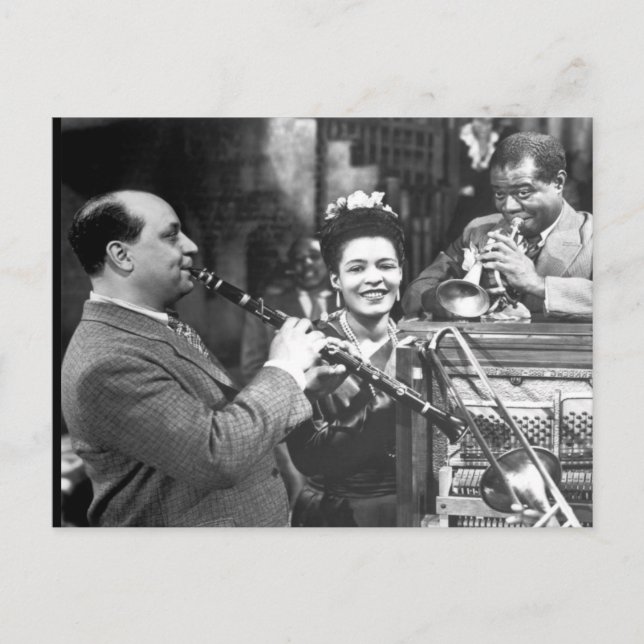 Old French Quarter Jazz Music Postcard (Front)