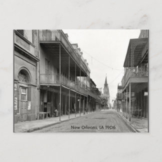 Old French Quarter Street 1906 Postcard