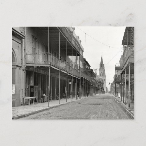 Old French Quarter Street Postcard