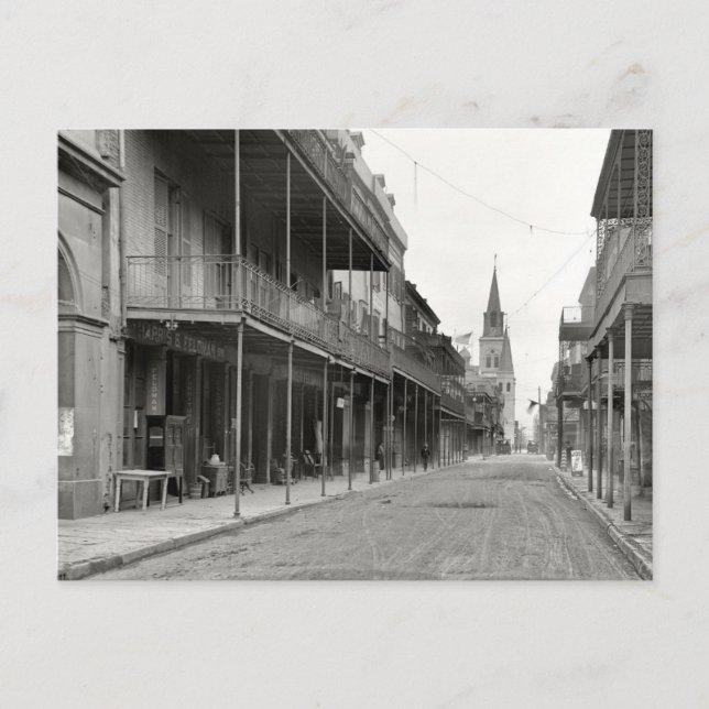 Old French Quarter Street Postcard (Front)