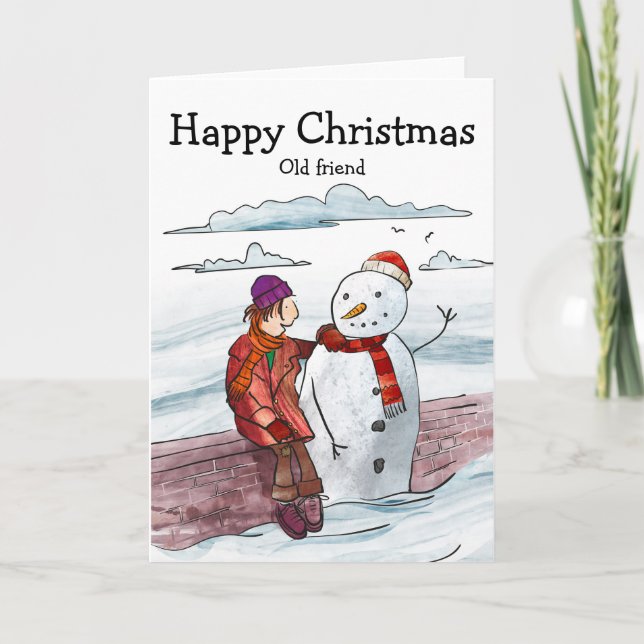 Old friends at Christmas Card (Front)