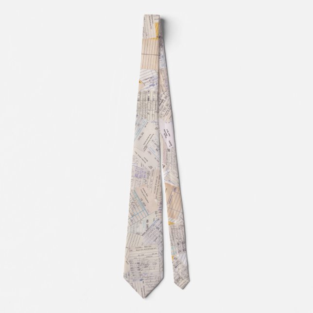 Old Friends Library Circulation Card Tie (Front)