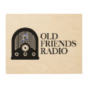 Old Friends Radio art deco wood 