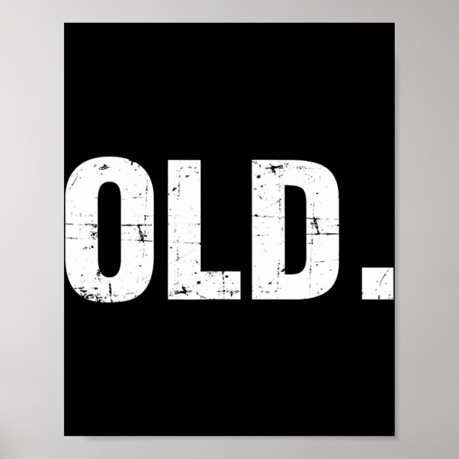 Old Fun 40th 50th 60th 70th Birthday Gag Gift Part Poster (Front)