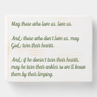 Old Gaelic Blessing Wooden Art