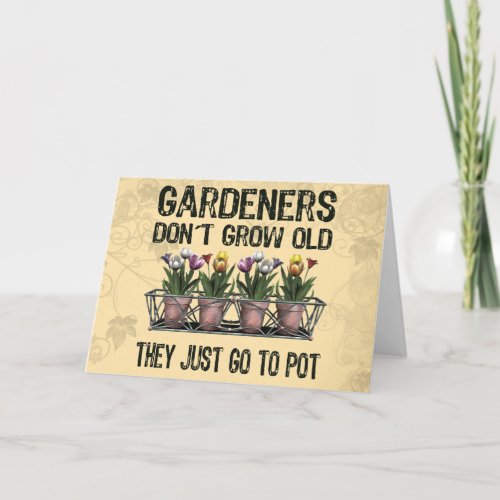 Old Gardeners Card