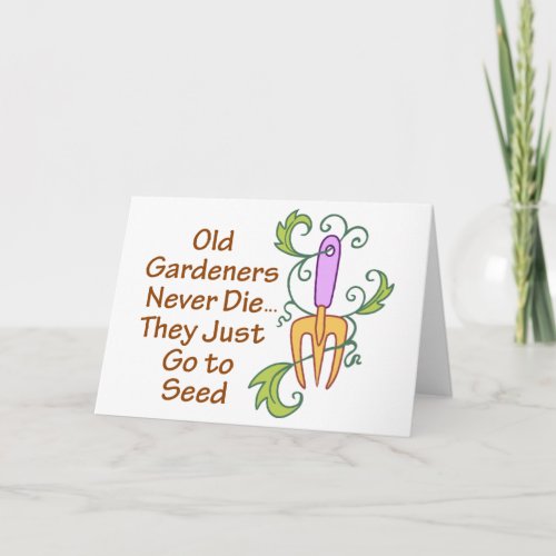 Old Gardeners Card
