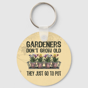Old Gardeners Keychain