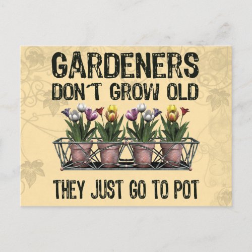 Old Gardeners Postcard