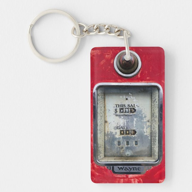 Old Gas Pump Keychain (Front)