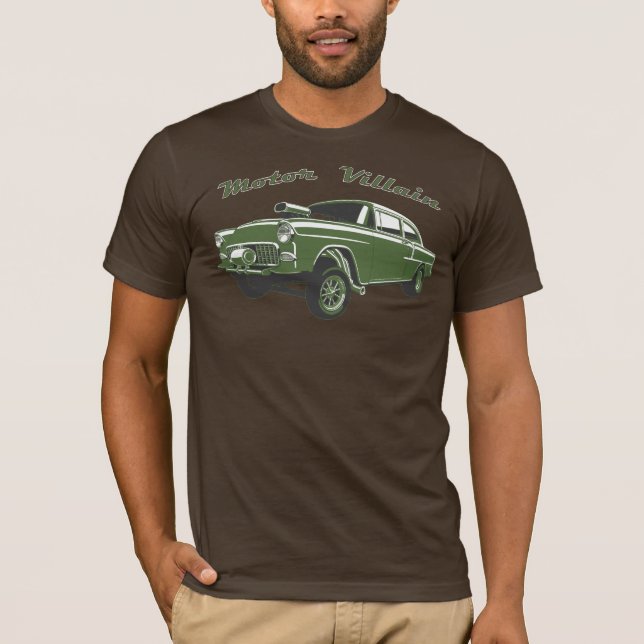 Old Gasser Hot Rod Race Car T-Shirt (Front)