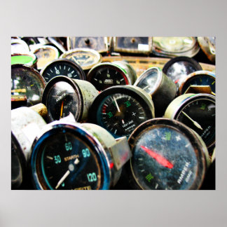 Old gauges poster