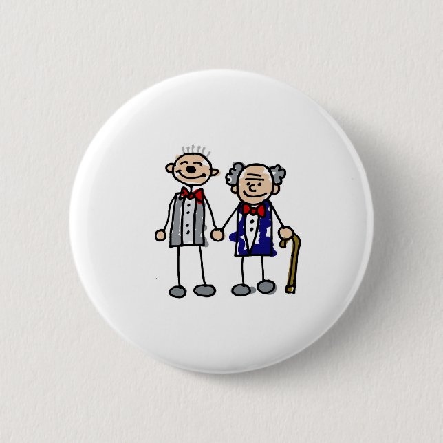 Old Gay Couple Button (Front)