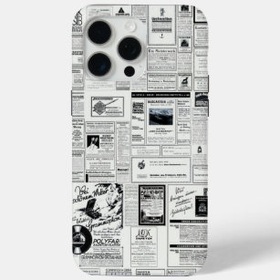 Old German Newspaper Ads from the early 1900's iPhone 15 Pro Max Case