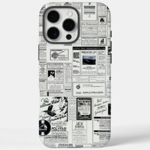 Old German Newspaper Ads from the early 1900's iPhone 16 Pro Max Case