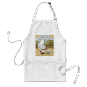 Old German Owl Pigeon In the Round Adult Apron