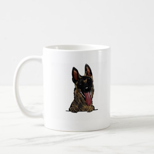 Old german shepherd dog  coffee mug
