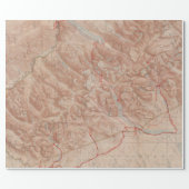 Old Glacier National Park Map (1914)  Wrapping Paper (Flat)