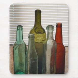 Old Glass Bottles 2 Mouse Pad