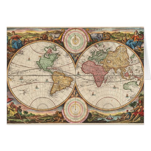 Old global map cards (Front Horizontal)