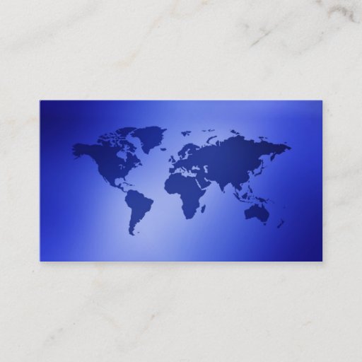Customizable Old Globe Map Business Cards