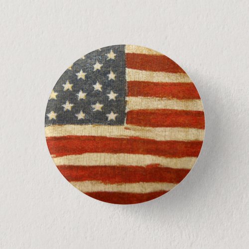 Old Glory American Flag Button