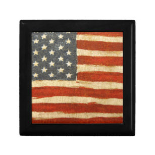 Old Glory American Flag Jewelry Box