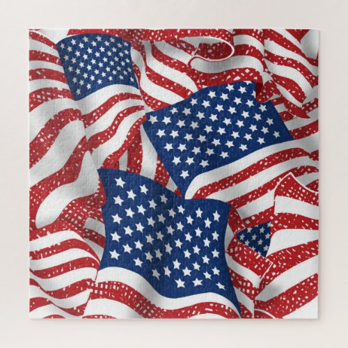 Old Glory American Flag Jigsaw Puzzle