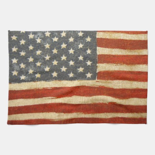 Old Glory American Flag Kitchen Towel