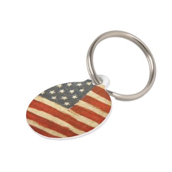 Old Glory American Flag Pet Tag by studioportosabbia at Zazzle