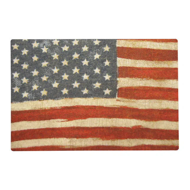 Old Glory American Flag Placemat Zazzle