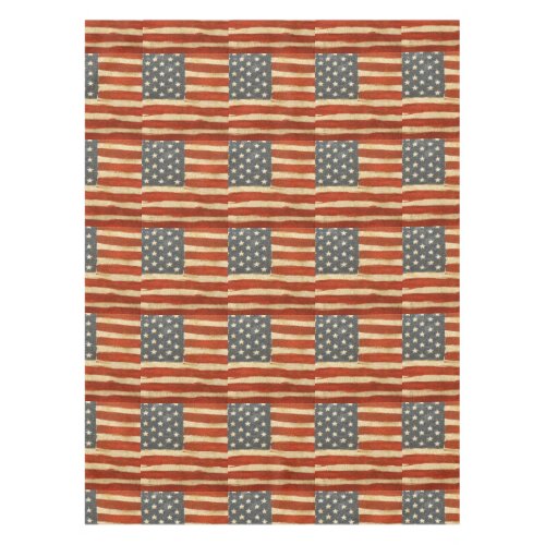 Old Glory American Flag Tablecloth