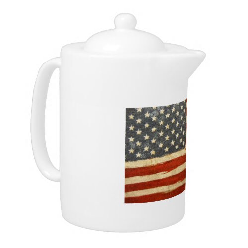 Old Glory American Flag Teapot