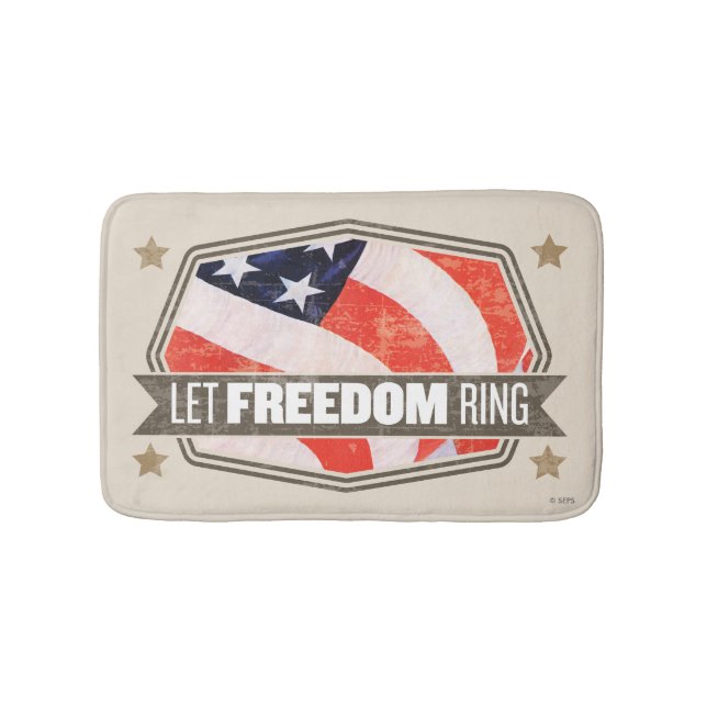 Old Glory Bathroom Mat (Front)