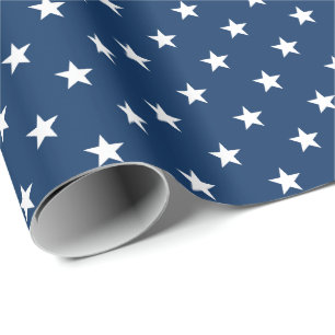 Old Glory Blue Stars (medium scale) Wrapping Paper