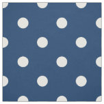 Old Glory Blue White Polka Dots (large scale) Fabric