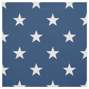 Old Glory Blue White Stars (large scale) Fabric
