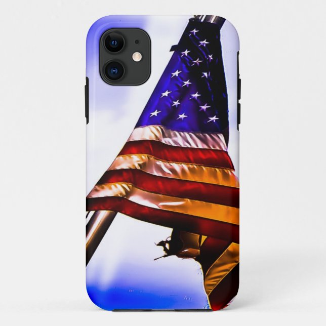 Old Glory Case-Mate iPhone Case (Back)