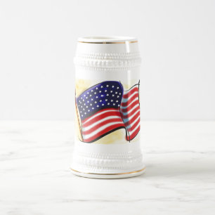 Old Glory Ceramic Stein