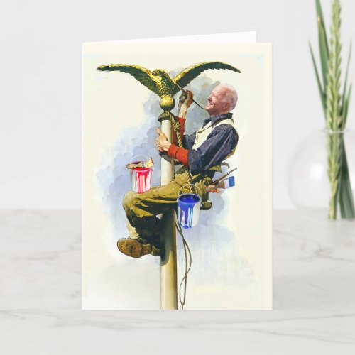 Old Glory Customizable Birthday Card