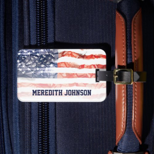 Old Glory Flag Luggage Tag