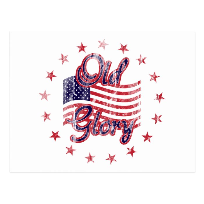 Old Glory Flag Postcard