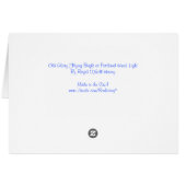 Old Glory Flying Bright at Portland Head Light Cards (Back Horizontal)
