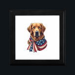 Old Glory Golden Retriever Vintage Shirt 2 Gift Box<br><div class="desc">Old Glory Golden Retriever Vintage Shirt 2</div>