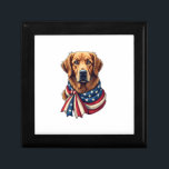 Old Glory Golden Retriever Vintage Shirt 2 Gift Box<br><div class="desc">Old Glory Golden Retriever Vintage Shirt 2</div>