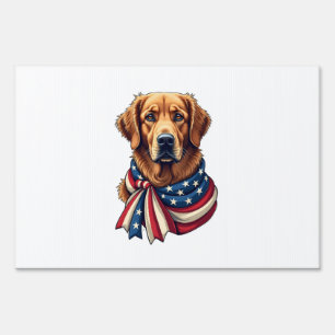 Old Glory Golden Retriever Vintage Shirt 2 Sign