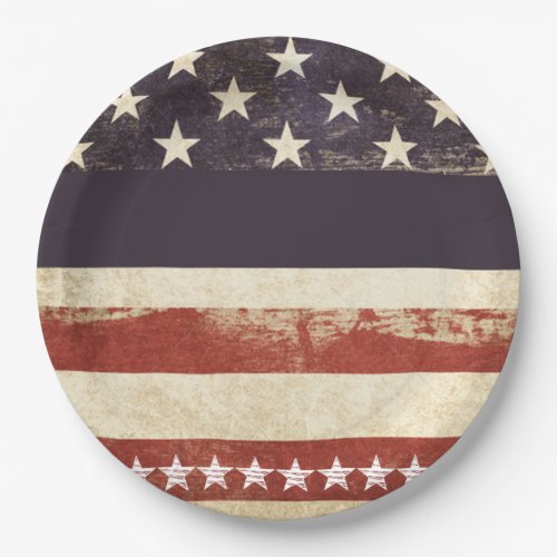Old Glory July 4th Party Paper Plates