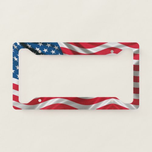 Old Glory License Plate Frame